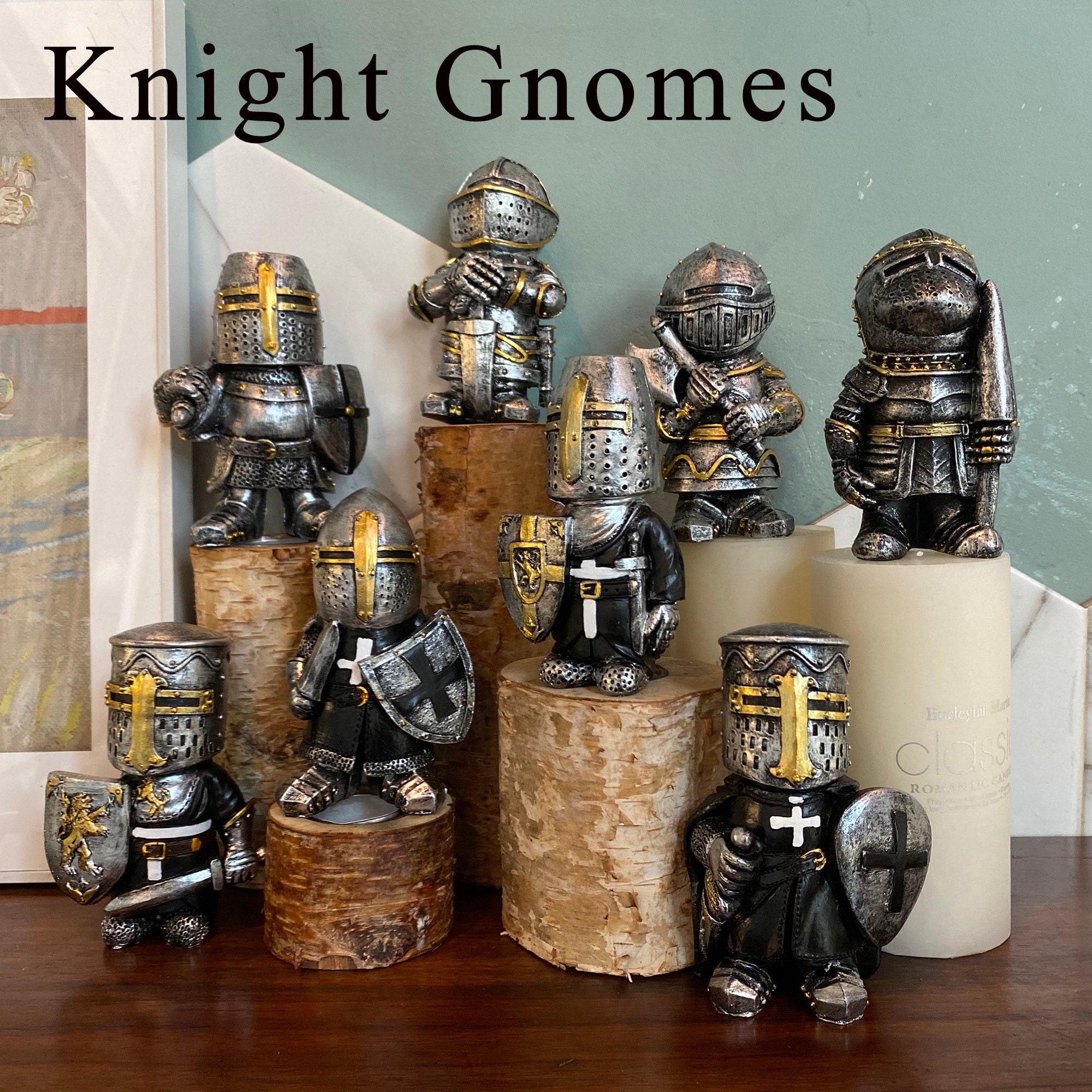 Metal Knight Statue for sale Only 4 left at 70