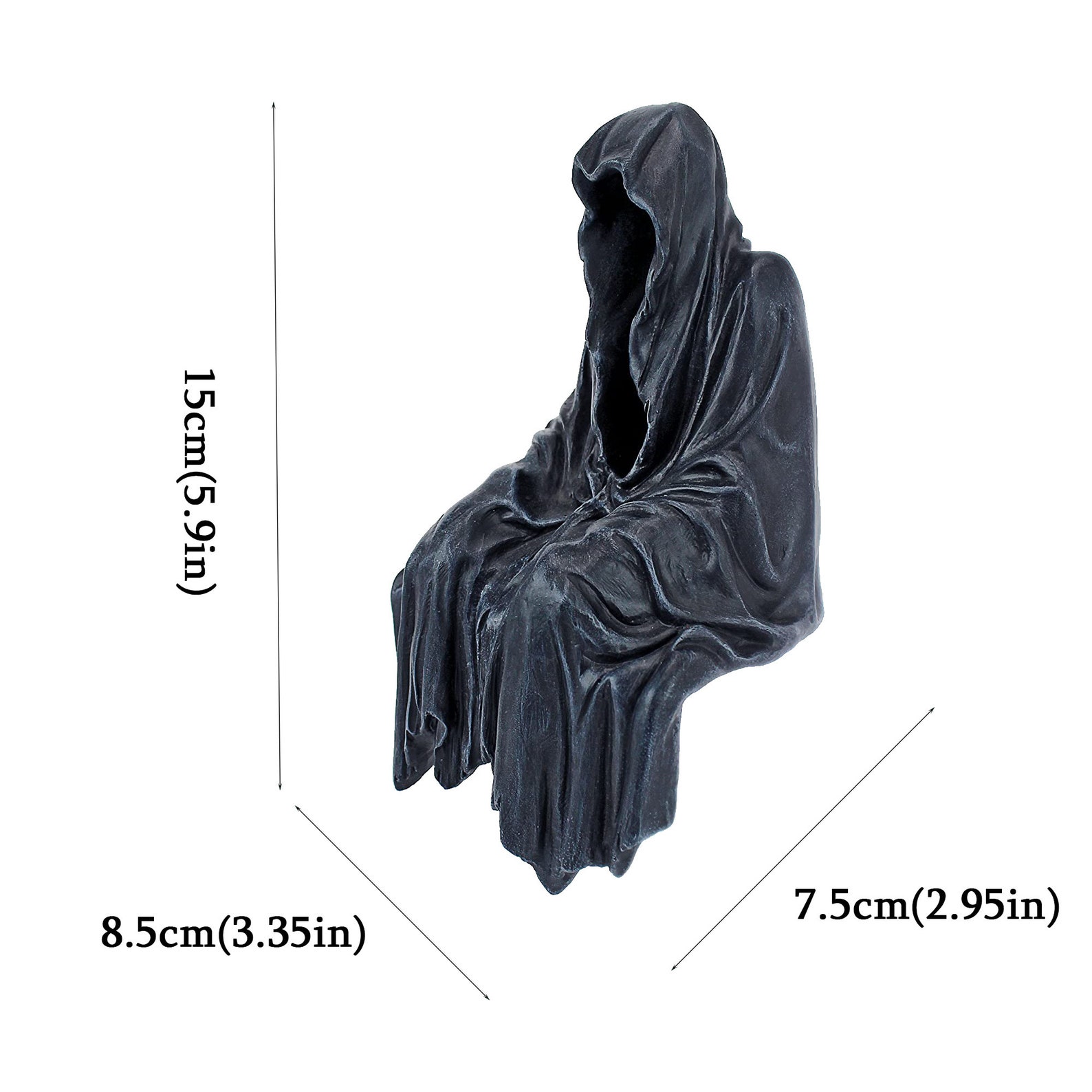 Halloween Statue Decor Reaper Consolation Creeper Reaper Etsy