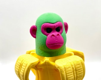 Chimpanzini bananini  | italian brainrot 3d printed figurine | meme collectible