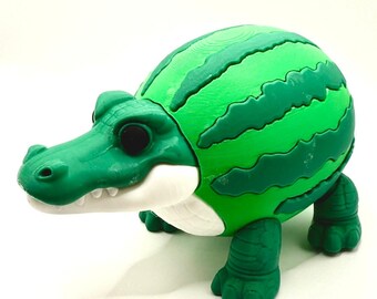 Figura impresa en 3D de Glorbo fruttodrillo / meme coleccionable italiano