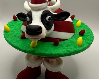 Vaca Saturno Saturnina Christmas Ornament | Italian Brainrot 3d printed figurine