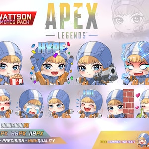 Wattson Apex Legends Emotes, Wattson Apex Legends Chibi, Apex Legends Emotes - Emote per Twitch, Discord e Canale Youtube.