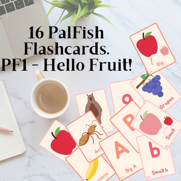 16 PalFish Trial Flashcards. PF1 -- Printable ESL props **INSTANT DOWNLOAD**