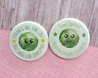 Christmas Magnets, Advent Calendar Fillers, Gifts for Christmas, Brussel Sprouts, Brussels Sprout, Sprout Gift, Novelty Christmas Gifts