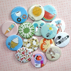 Animal Badge, Koala Badge, Fox Badge, Rabbit Badge, Cute Badges, Gifts for kids, Badges for Kids, Party Bag Fillers, Fun Badge Reel, Badges
