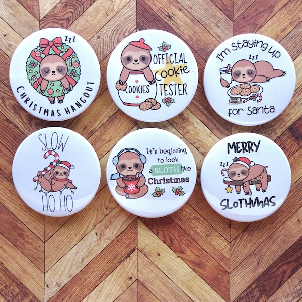 Christmas Badges Etsy UK
