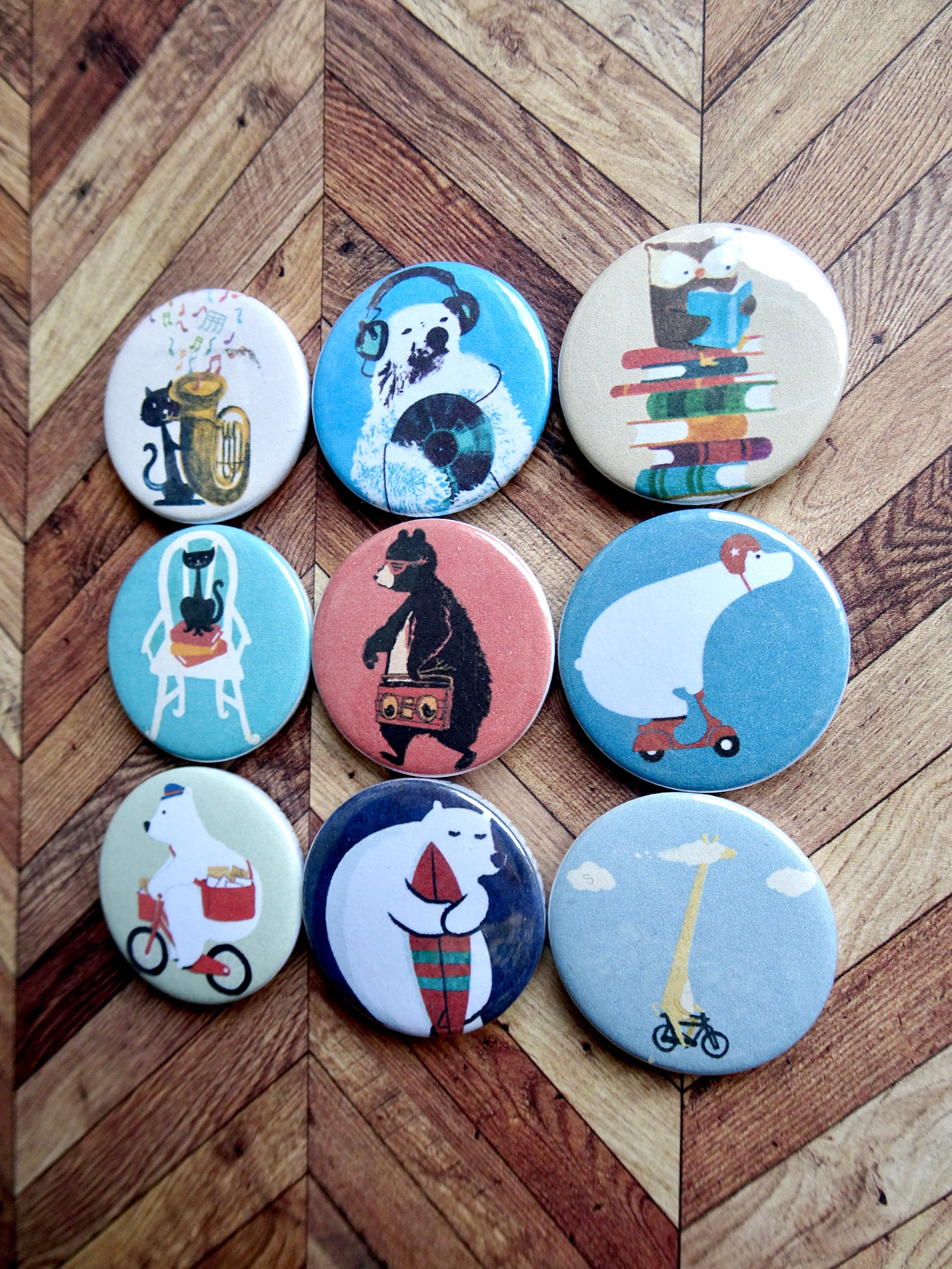 Cute Badges Funny Badges Button Badges 25mm Badges Set of Etsy Australia