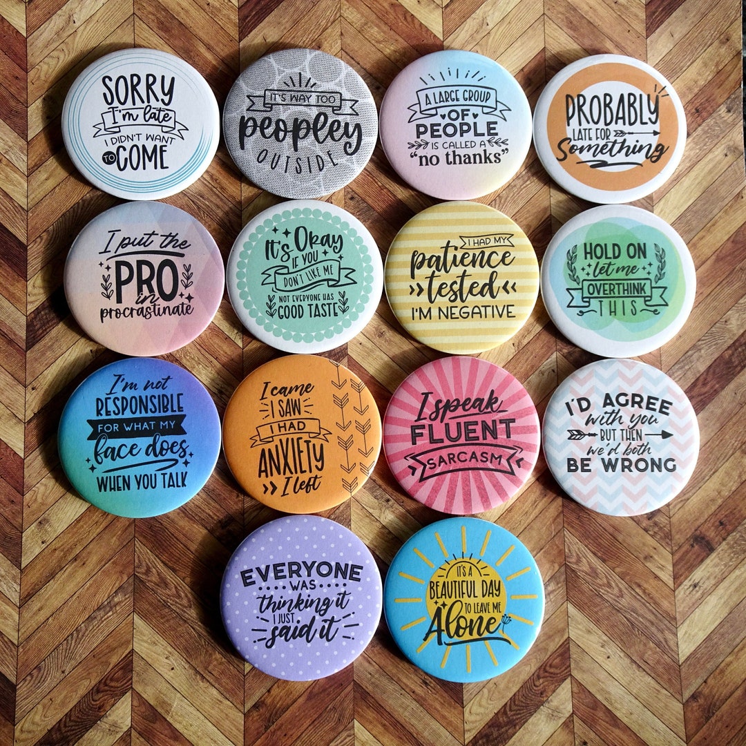 Sarcastic Quote Magnets Funny Anxiety Gifts Etsy