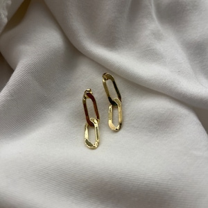 Chain Link Dangle Earrings | Sterling Silver 925