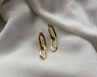 Chain Link Dangle Earrings | Sterling Silver 925