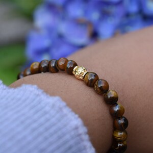Natural Tiger Eye Beaded Bracelet | Tiger Eye | Stylish Beads | Natural Beads |