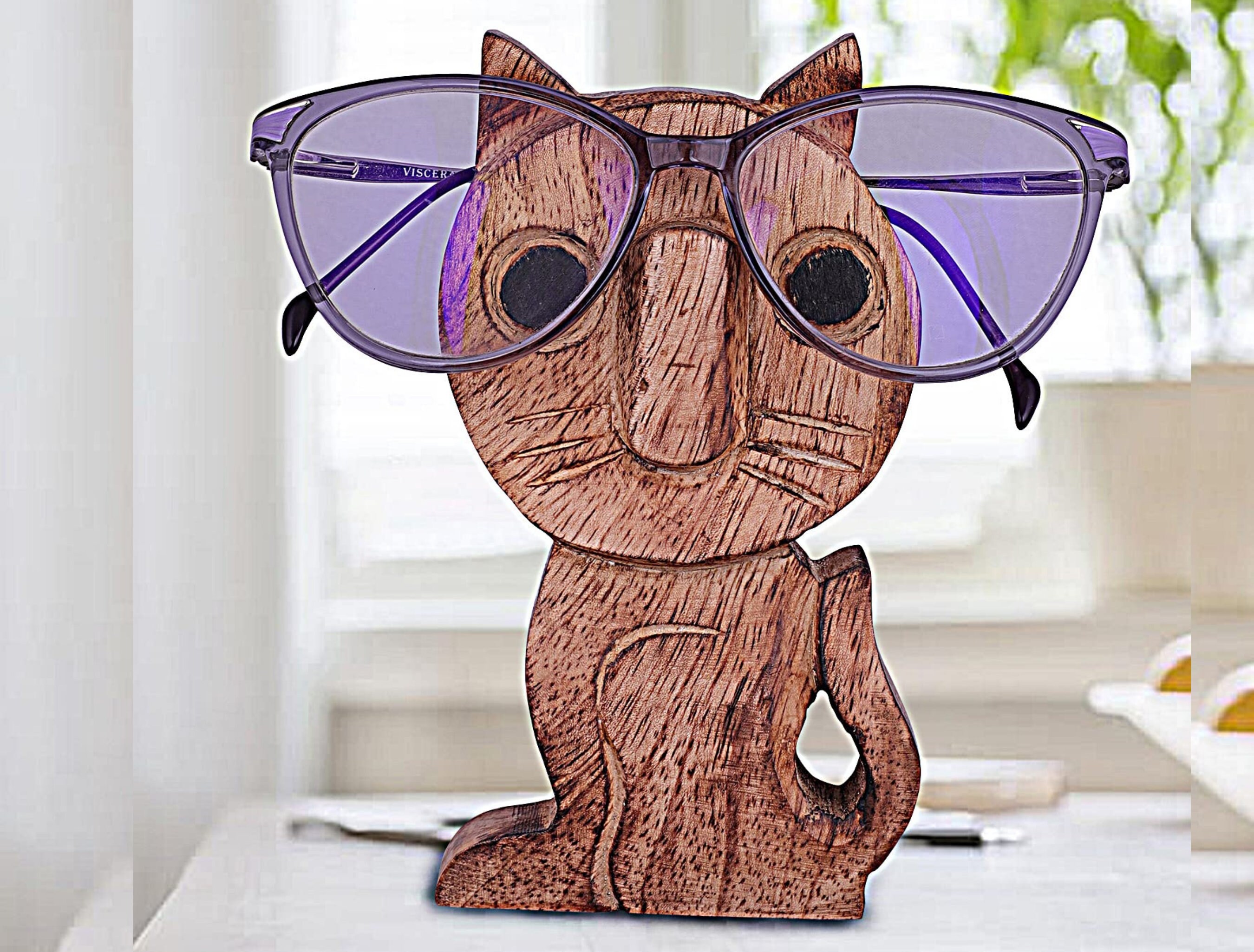 Peru Ceramic Cat Eye Glasses Holder Accessoires Zonnebrillen & Eyewear Brillenstandaarden 