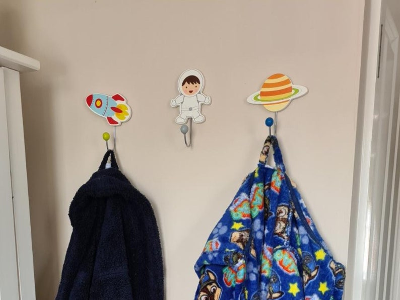 Antique Wall Hooks Metal Space Astronaut Rocket Coat Towel Hat Etsy