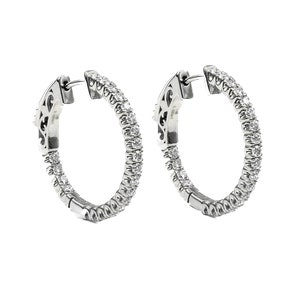 Moissanite Hoop Earrings