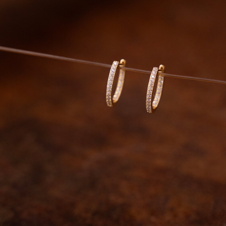 Crystal Hoop Earrings