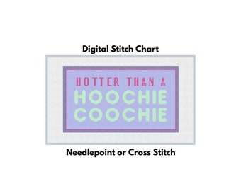 chattachoochee, digital needlepoint chart, needlepoint pillow funny, coastal cross stitch pattern, southern gift for her, redneck gifts,