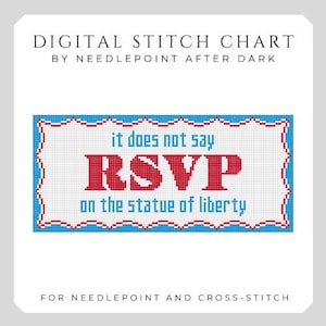 digital needlepoint chart, cute cross stitch pattern, social justice cross stitch patterns, clueless needlepoint canvas, vote needlepoint