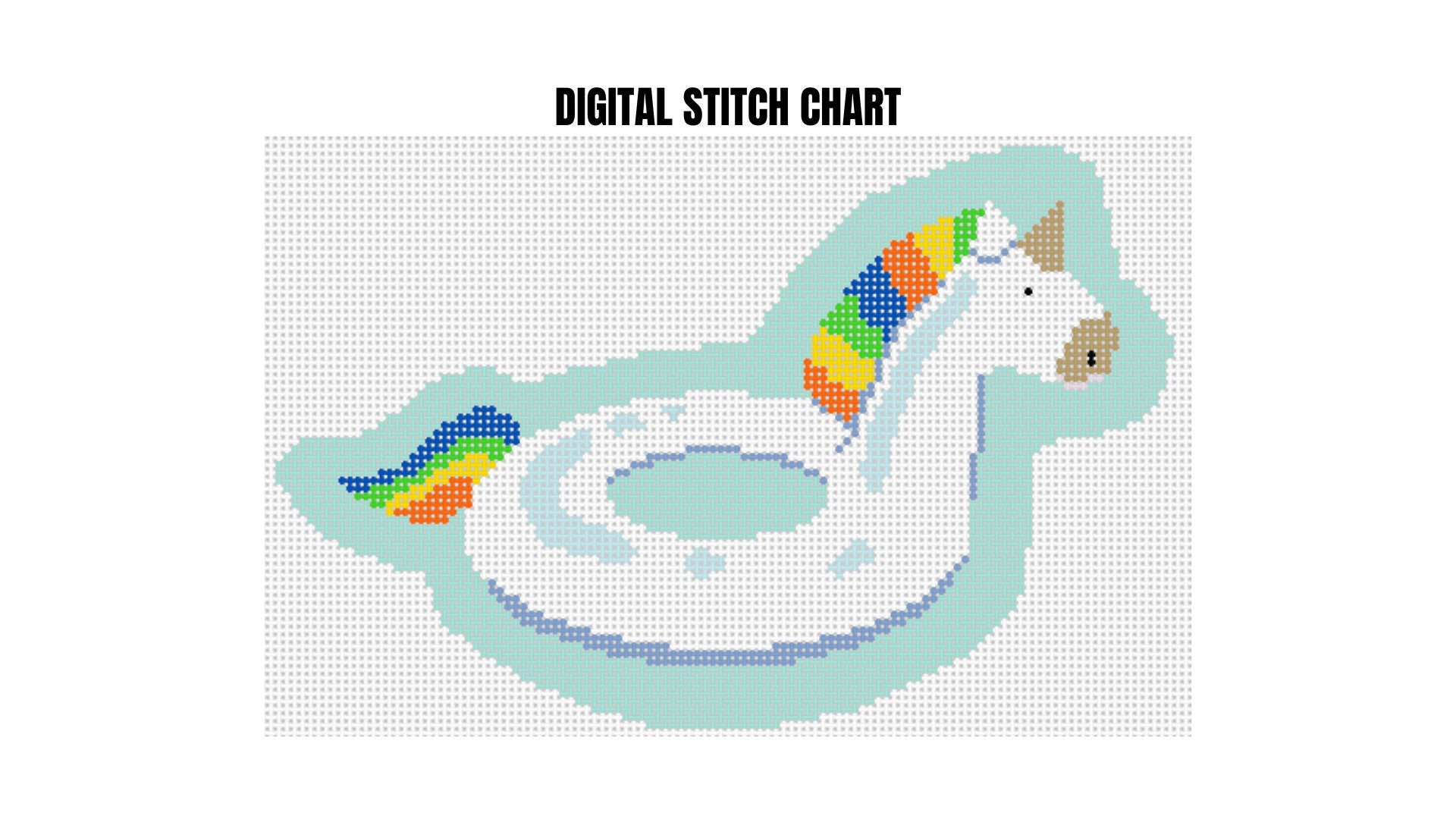 Unicorn Tapestry - Modern Cross Stitch Pattern by Tiny Modernist