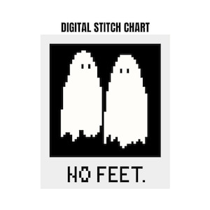 christmas needlepoint chart, horror cross stitch pattern, spooky halloween ghost,