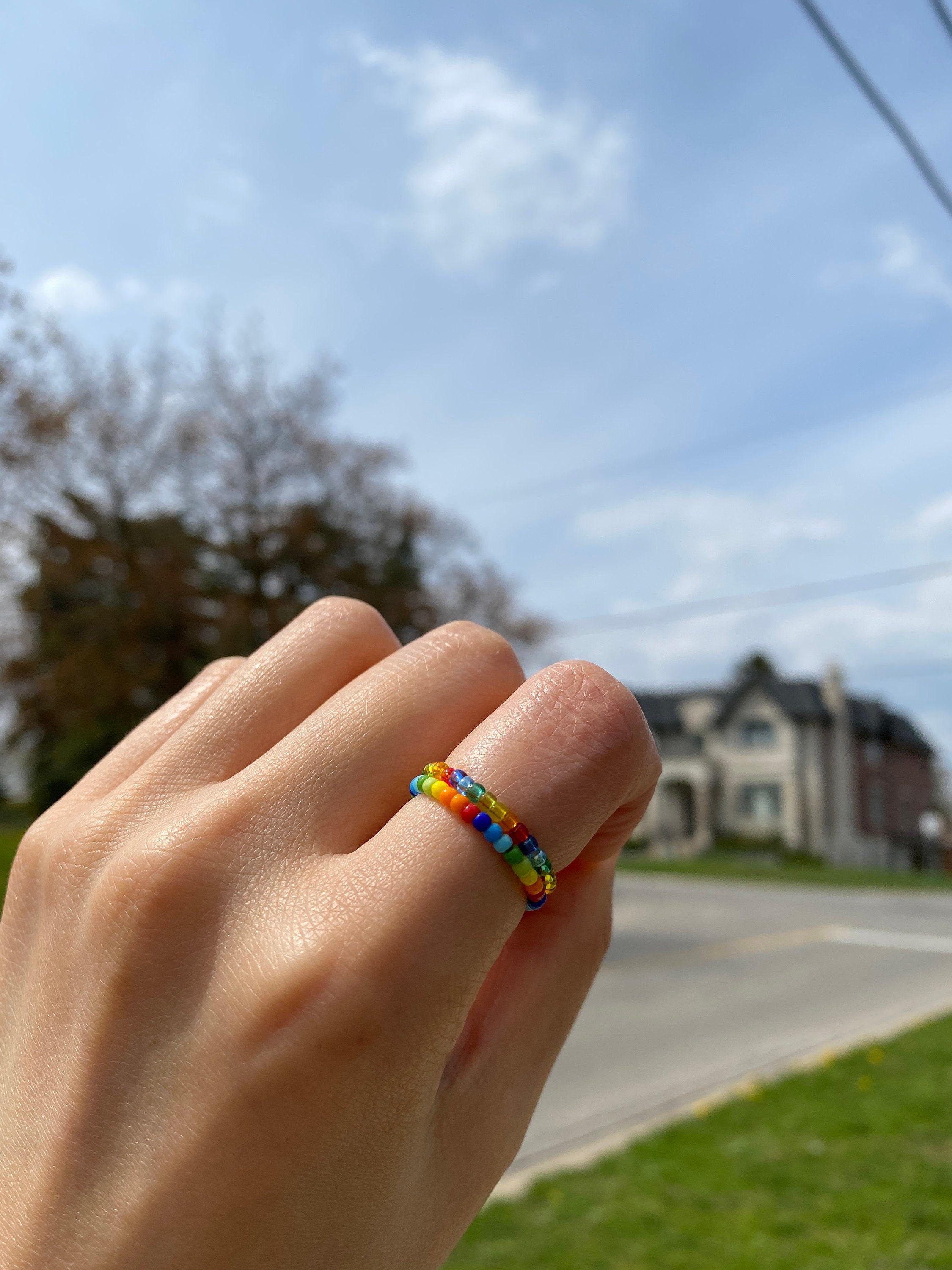 Rainbow Ring Etsy