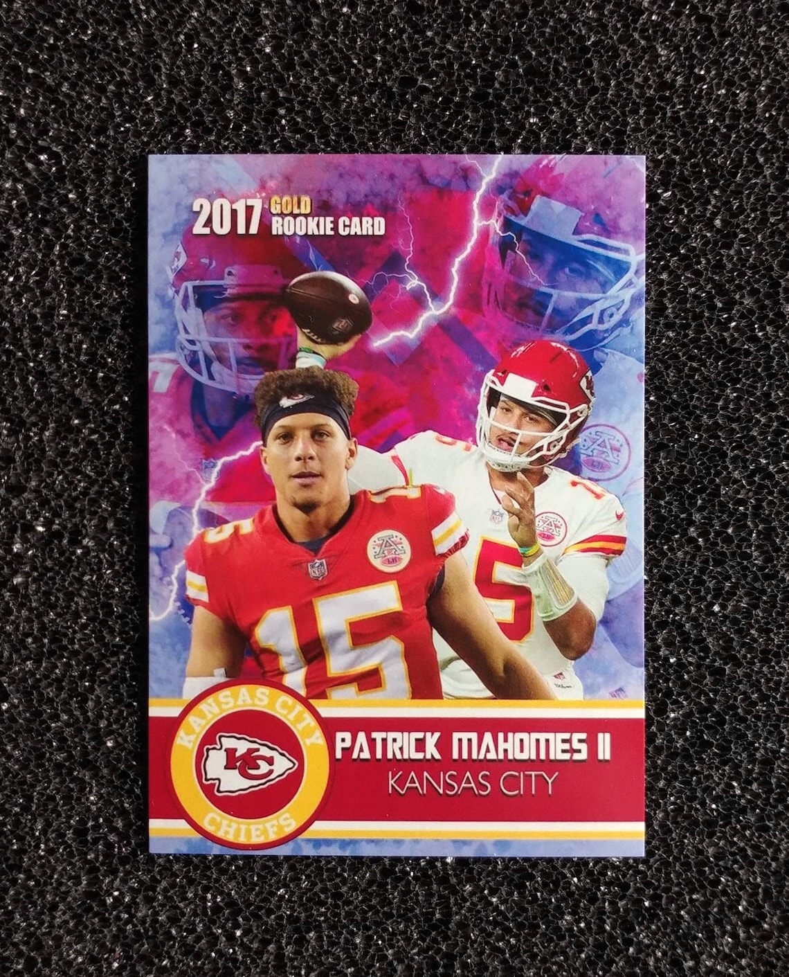 2017 Patrick Mahomes Rookie Gold Card. Rookie Gems Limited Etsy
