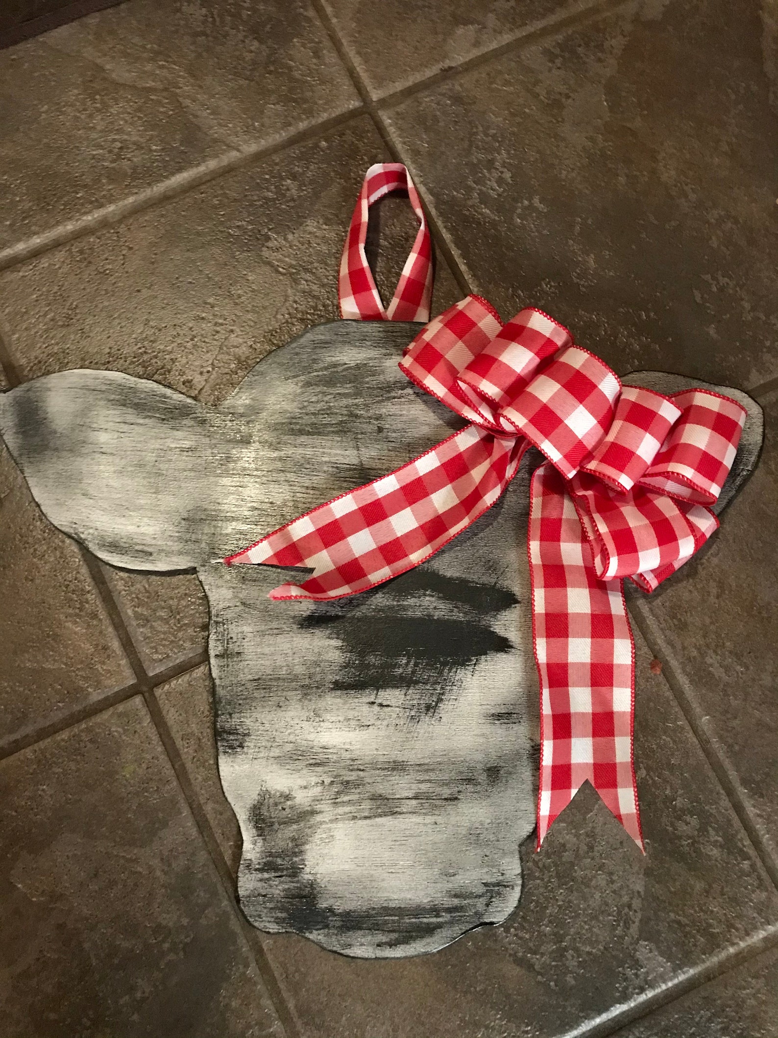 Cow head door hanger Etsy