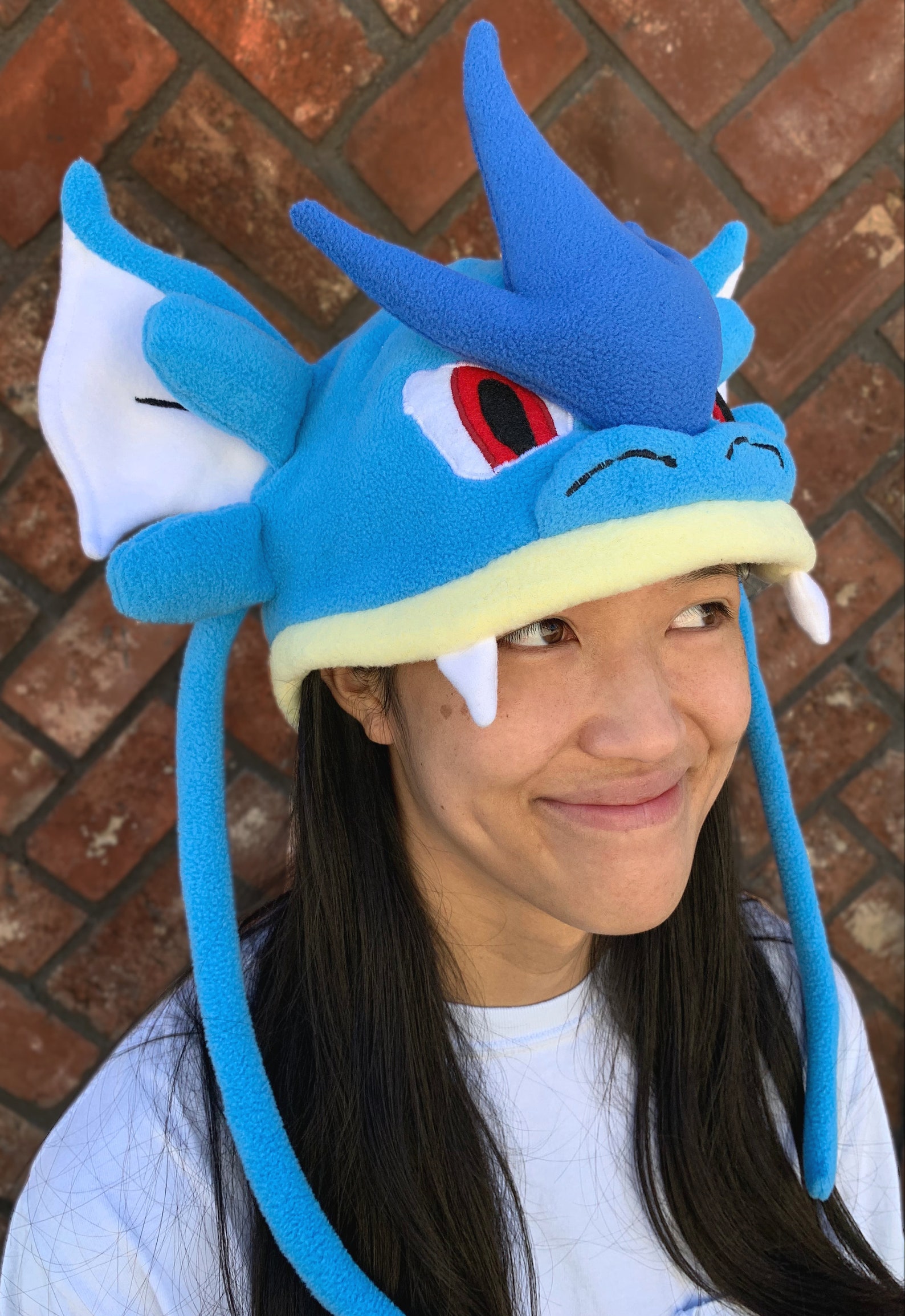 Gyarados Fleece Hat Pokemon Go Inspired Legacy 40 Hat Etsy