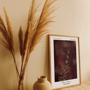 botanical illustration for bedroom decor