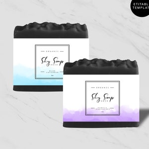 Editable Soap Label Template, DIY Soap Packaging, Printable Soap Labels, Soap Label Templates, Custom Soap Bar Label Design