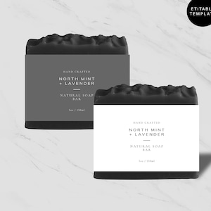 Editable Soap Label Template, Custom Printable Soap Labels, Stylish Soap Label Design, DIY Label Template, Templett
