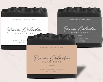 Printable Soap Label Template, Editable Bar Soap Label Design, Body Product Label Template, Custom Whipped Soap Label Download