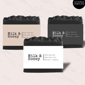 Editable Soap Label Template, Printable Soap Label, Soap Packaging, Custom Label Design, DIY Soap Label Templates