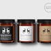 Printable Candle Labels Template Christmas, Modern Candle Label Design Editable, Personalised ...