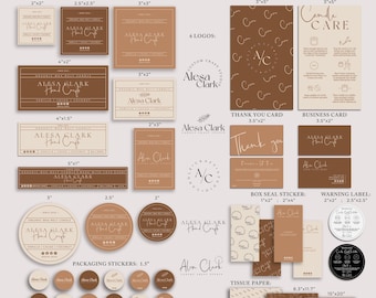 Editable Candle Branding Kit, Candle Label & Packaging Templates for Small Business, DIY Candle Brand, Templett