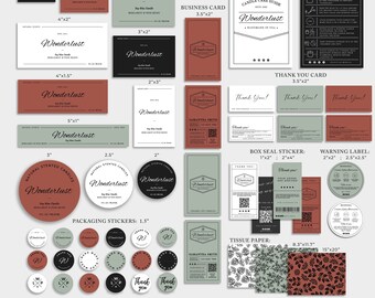 Editable Candle Business Branding Kit Templates, Business Identity Bundle, Candle Making Starter Package