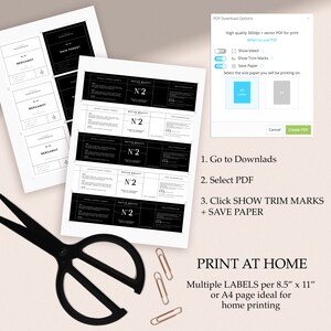 Editable Skincare Label Template, Cosmetic Product Labels, Beauty Branding Kit, DIY Printable Jar Labels, Templett Bild 10