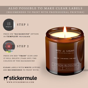 May include: A brown glass candle jar with a white label that reads "You & Light" and "Citron Blossom". The candle is lit and the flame is visible. The label also includes the text "For the love of family", "Hand Made", "100% Natural", and "Pure Candle".
