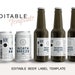 Editable Beer Label Template Printable Beer Bottle Label - Etsy
