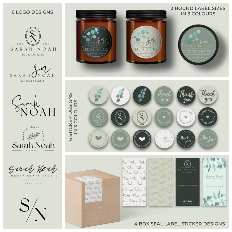 Editable Candle Business Branding Kit Candle Making Starter Etsy