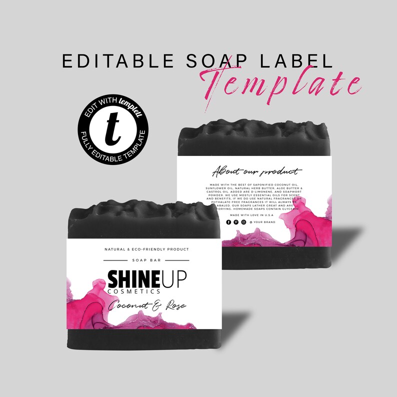 Editable Bar Soap Label Template Printable Custom Soap Label - Etsy
