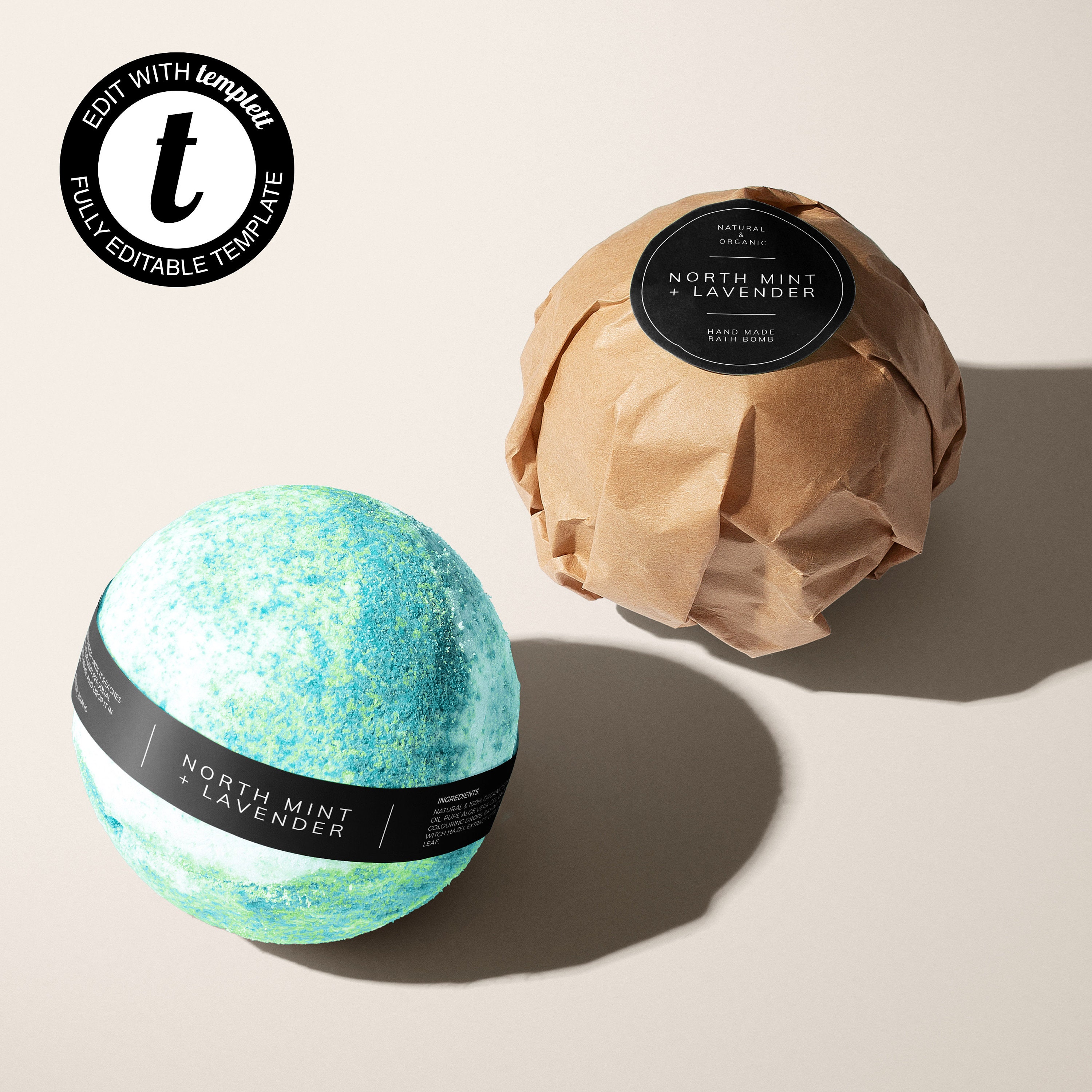 Editable Bath Bomb Label Template Wrap Around Bath Soap - Etsy