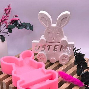 Huggy bunny/block silicone mold