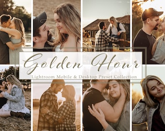 Preimpostazioni per Lightroom Mobile e desktop Lightroom Golden Hour: preimpostazioni Instagram, preimpostazioni Blogger, preimpostazioni fotografo