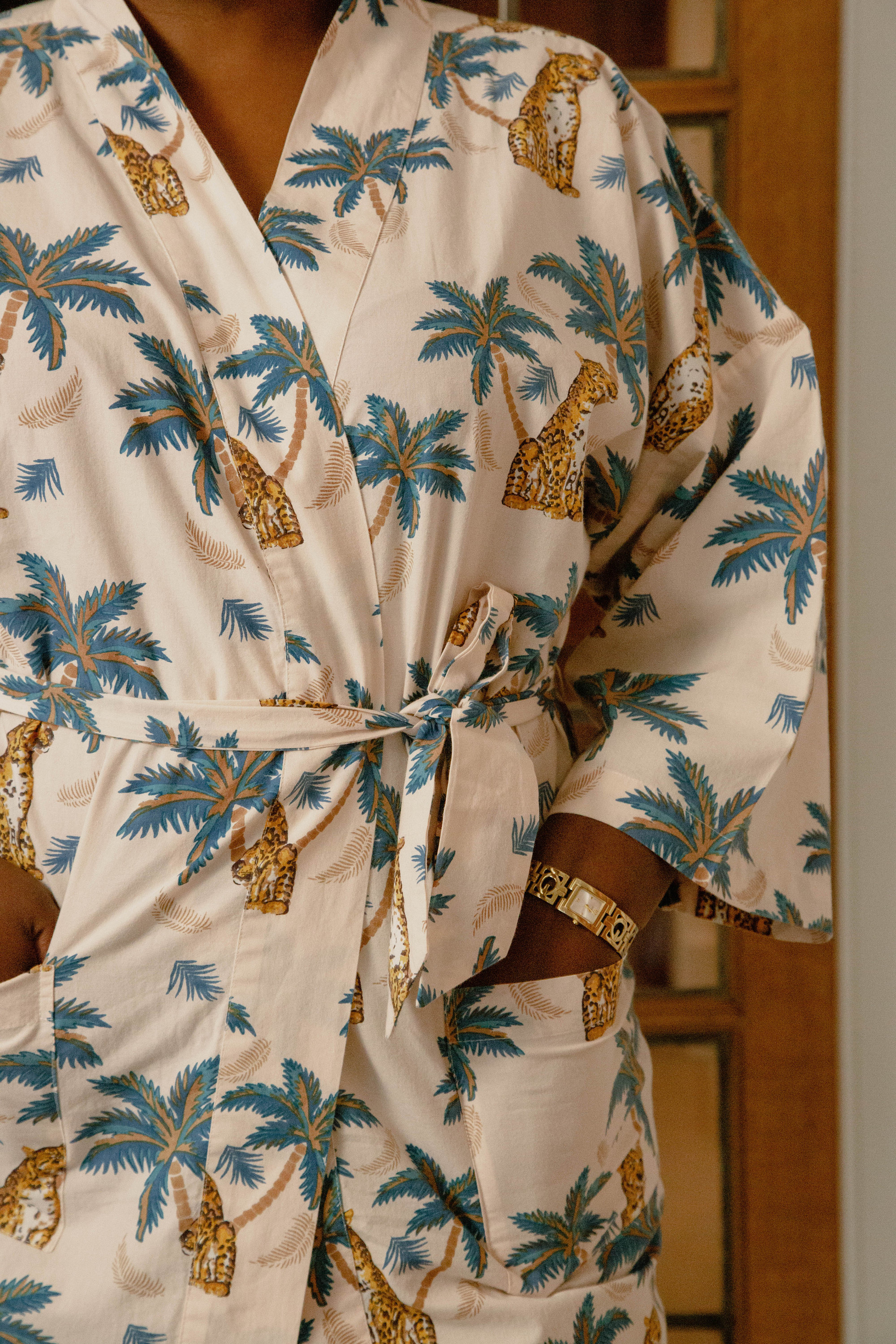 Luxury Cotton Kimono Robe, Organic Cotton Kimono Gown,womens Cotton