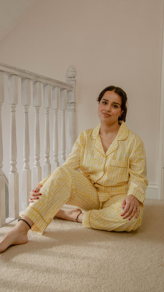 Ensemble pyjama en coton bio pyjama en coton pour femme Royaume Uni pyjama pour femme pyjama pour femme cadeau vetement pour femme cadeau de Noel pour elle cadeau pour elle Etsy France