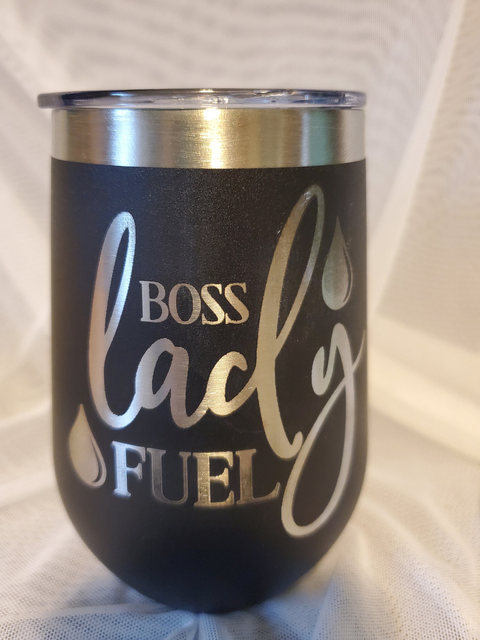 Custom laser engraved 12 oz wine cup Etsy