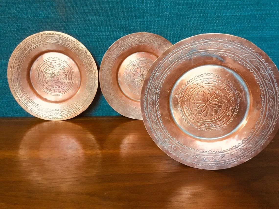 Etched copper plates decorative copper made in Beirut Hotel Etsy