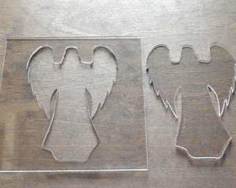 Angle Router Template, Router Inlay Template, Clear Acrylic, Router Jig, Woodworking Template, Craft Template
