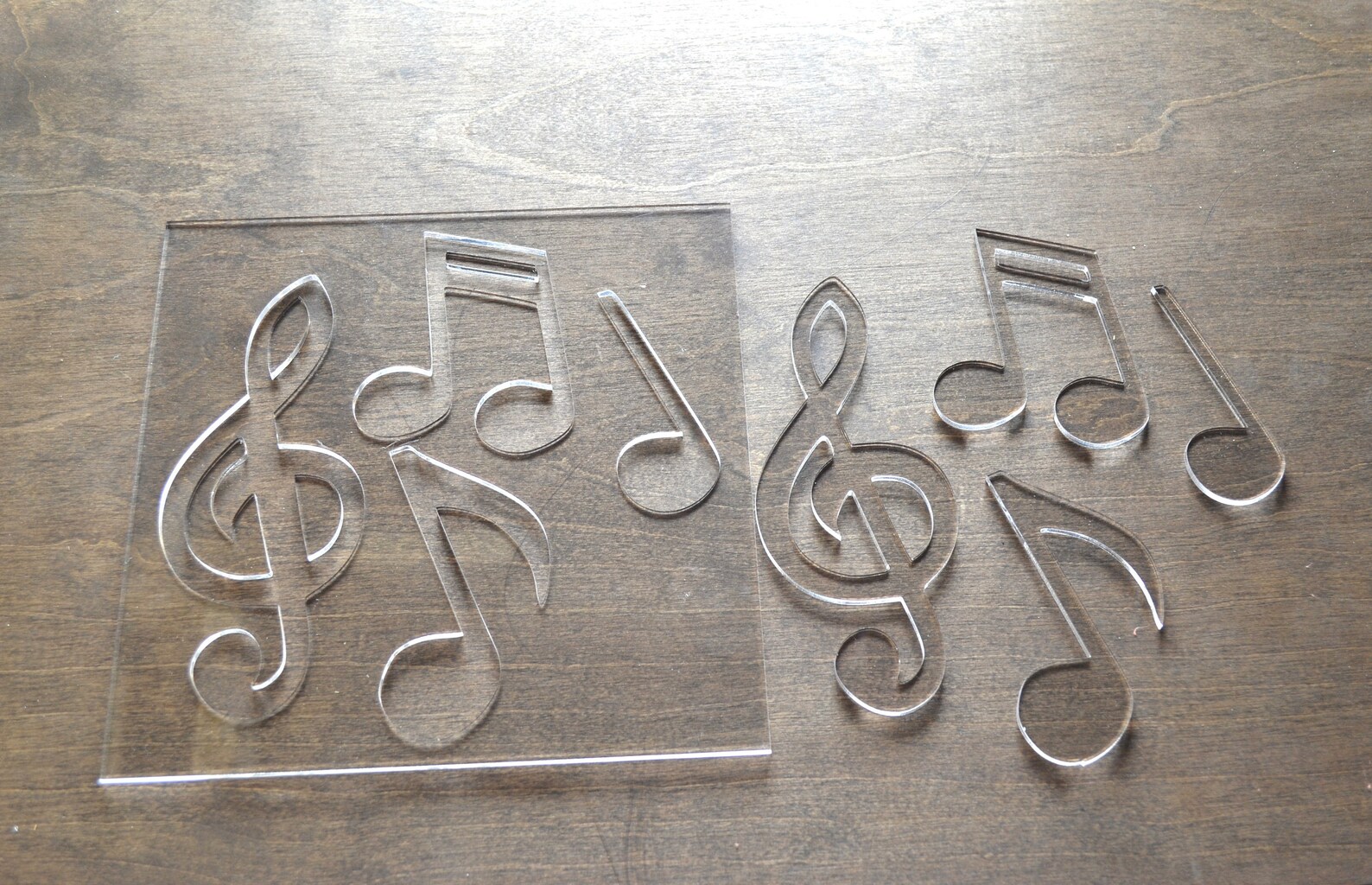 Music Notes Router Templates, Router Inlay Template, Clear Acrylic