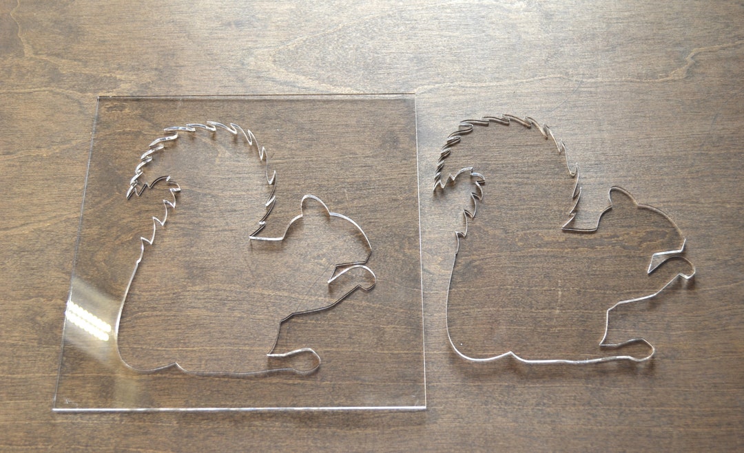 Squirrel Router Template, Router Inlay Template, Clear Acrylic, Router ...